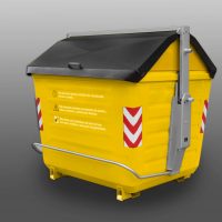 Contentor de Carga Lateral  Amarelo Contentor de Carga Lateral Amarelo