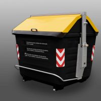 Contentor de Carga Lateral  Preto e Amarelo Contentor de Carga Lateral Preto e Amarelo