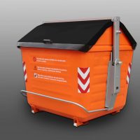 Contentor de Carga Lateral Laranja Contentor de Carga Lateral Laranja